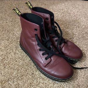 Doc marten burgundy sneakers/ boots